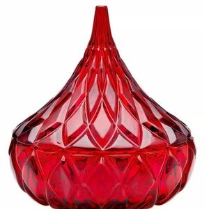 NIB HERSHEY’S KISSES RED CANDY DISH